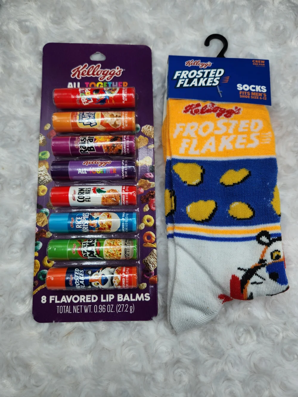 Kellog's Crew Socks With Lip Balms